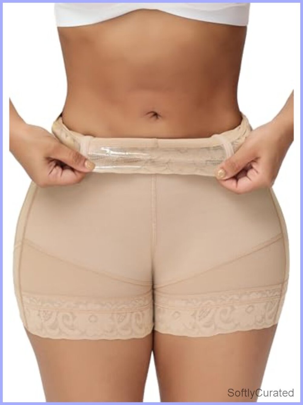 High-Waist Tummy Control Butt Lifter Shapewear Shorts Nylon Spandex